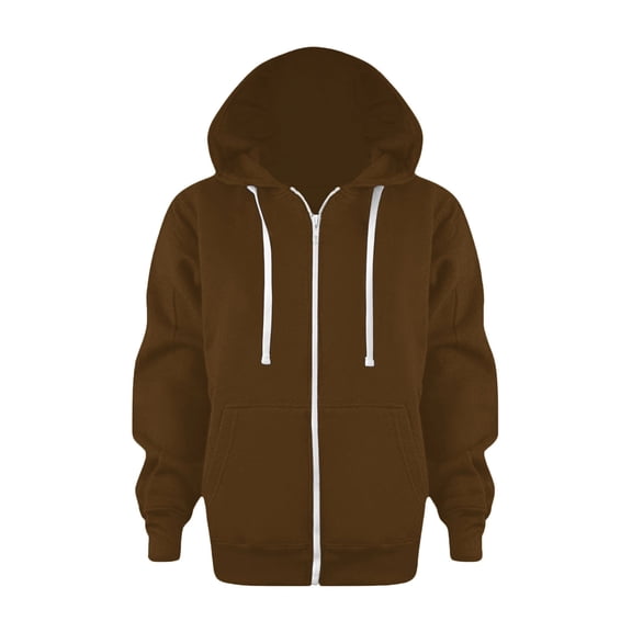 Black Zip Up Hoodie Kids Hoodie Boys' Hoodie Hooded Full Zip Sweatshirt with Kangaroo Pockets