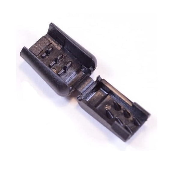 Black Zipper Pulls for Paracord - 5 Pack - Plastic Snap Clips for Jackets, Bags, and Tents
