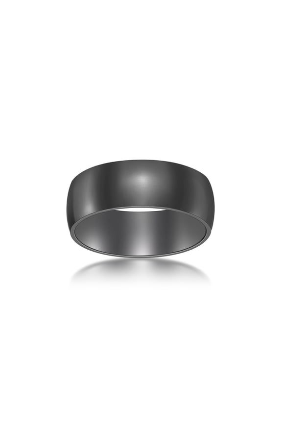 Black Zirconium 8MM Thick Wedding Band Ring Jewelry Gift for Men - Size 10