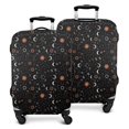 thumbnail image 1 of Black Zodiac Sun Moon Star Pattern Luggage Cover Fashion Suitcase Cover Baggage Covers Fit 25-28 Inch Luggage (Go Travel), 1 of 5