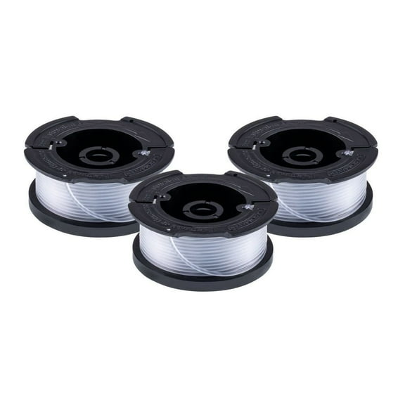 Black and Decker 3PK Replacement Single Line Automatic Feed Spools for String Trimmers - AF-100-3
