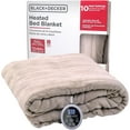 thumbnail image 1 of BLACK+DECKER Heated Blanket Electric Full, 10 Heating Levels, 10H Timer, Auto Shutoff, 72x84 inches, Cream, 1 of 8