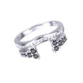thumbnail image 1 of AFFY Black & White Natural Diamond Anniversary Jacket Ring In 10k White Gold (0.5 Cttw), 1 of 1