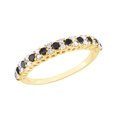 thumbnail image 1 of AFFY Black & White Natural Diamond Band Ring In 10k Yellow Gold (0.5 Cttw), 1 of 1