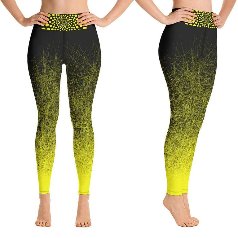 Doublju Women's High Waist Butt Lift Tummy Control Yoga Pants Textured  Leggings