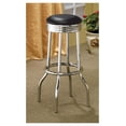 thumbnail image 1 of Black and Bar Height Stool (Set of 2), 1 of 5