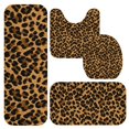 thumbnail image 1 of Black and Brown Leopard Print Bathroom Rug Set 4 Piece,Includes Contour,Lid Cover,Bath Mat,Non-Slip Extra Soft Absorbent Washable, 1 of 2