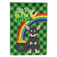thumbnail image 1 of Black and Cream Chihuahua St. Patrick's Day Flag Garden Size 11.25 in x 15.5 in, 1 of 3