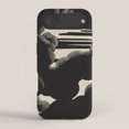 Black and Cream Layered Cloud Tough Case for Apple iPhone ...