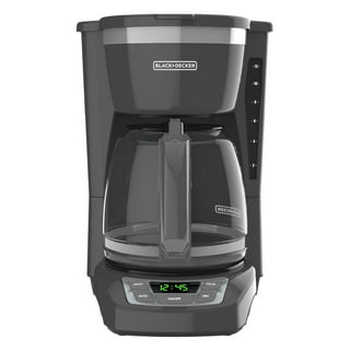 Black & Decker CM1331B 12-Cup Coffeemaker, Programmable, Exclusive Vortex  Technology, Black, Stainless Steel