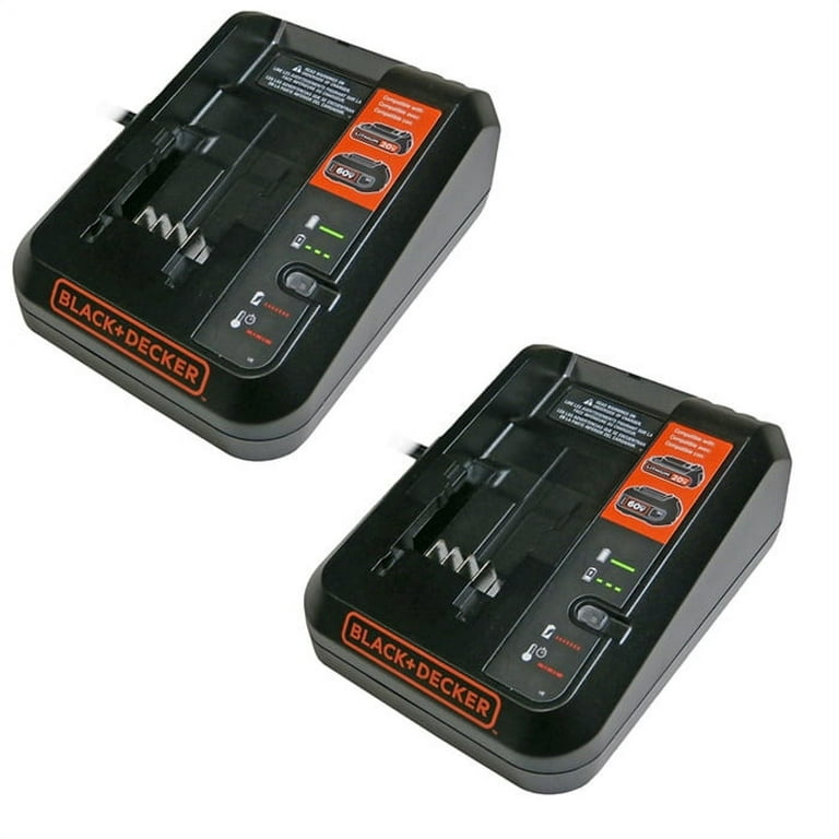 Black and Decker 2 Pack of OEM 60V Max Lithium-Ion Chargers