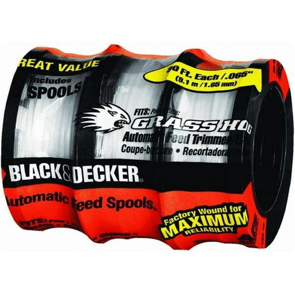 Black and Decker 3 Pack of Genuine OEM Replacement Spools - 242885-01-3PK
