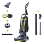 BLACK+DECKER Upright Vac + HEPA Filter Titanium Gray/Lime Green