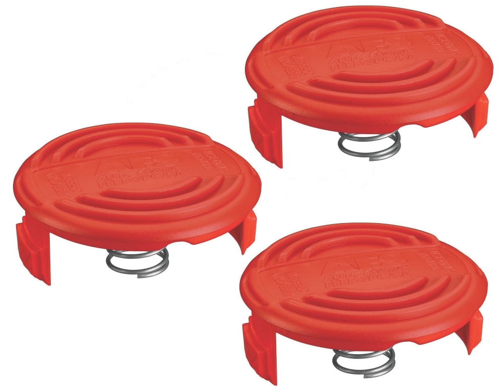 Poweka Lot De 4 Capuchons Bobine + 4 Ressorts – Compatible Black & Decker GH900, GH600, LST201, CST2000 – Remplace AF-100, Facile à Installer