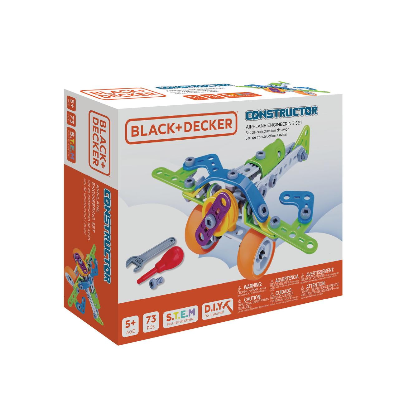 Black and Decker Kids Constructor Airplane Set