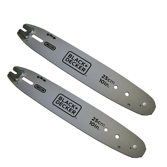 Black and Decker LCS1020 2 Pack of OEM Replacement Chainsaw Bars - 90614271-2PK