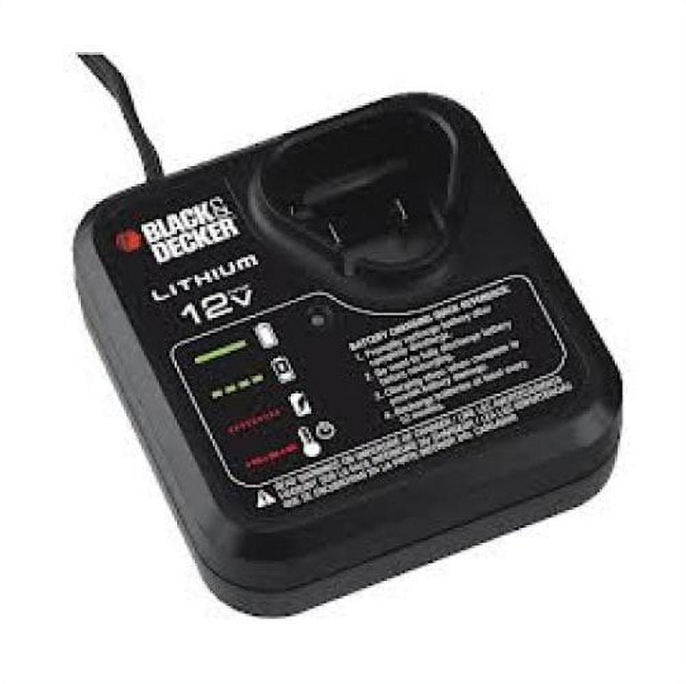 Exmate 12V Lithium Battery Charger Compatible with Black and Decker BL1110 BL1310 BL1510 LB12 LBX12 LBXR12 12V Pod Style Battery (Not for Ni-MH