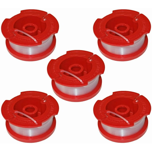 Black and Decker LST220/LST136 Trimmer 5 Pack Replacement Spool # 90564281C-5PK