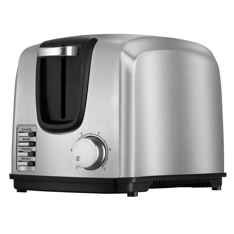 Runnatal 2 Slice Slot Toaster, Stainless Steel, Extra-Wide Slot Toaster  with 7 Shade Settings, Silver Metallic