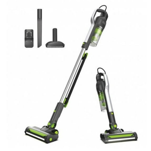 Black and Decker Stick Vacuum Cleaner with HEPA Filter, Gray and Green