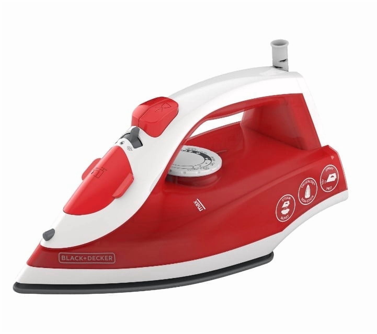 BLACK+DECKER Variable Control Compact Iron, TrueGlide Premium Nonstick ...