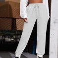 thumbnail image 1 of Black and Friday Clearance Deal No Boundaries Aloohaidyvio Women's Color Loose Fitting Leggings High Waist Casual Cotton Long Pants, 1 of 5