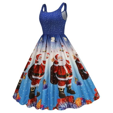 2025 Clearance under $5 asdoklhq Woman Plus Size Clearance Dresses,Sleeveless Round Neck Knee Length Dress Lace Print Dress