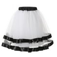 thumbnail image 1 of Black and Friday Clothing Sales Idoravan Tulle Tutu Skirts for Women Clearance Women Petticoat Underskirt Princess Skirt Hippy Cosplay Cute New White, 1 of 3