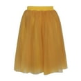 thumbnail image 1 of Black and Friday Clothing Sales Idoravan Tulle Tutu Skirts for Women Womens Pleated Gauze Knee Length Skirt Adult Dancing Skirt Yellow, 1 of 2