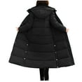 thumbnail image 1 of Black and Friday Clothing Sales Idoravan Women's Quilted Puffer Coat,Women Solid Casual Thicker Winter Slim Down Lammy Jacket Coat Overcoat, 1 of 3