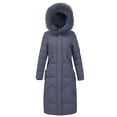 thumbnail image 1 of Black and Friday Clothing Sales Idoravan Women's Quilted Puffer Coat,Women Solid Casual Thicker Winter Slim Down Lammy Jacket Coat Overcoat, 1 of 7