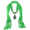 thumbnail image 1 of Summer Clothes Clearance Sales Idoravan Womens Winter Scarf Women Cotton Linen Necklace Pendant Scarf Ethnic Style Soft Necklace Scarf Green, 1 of 1