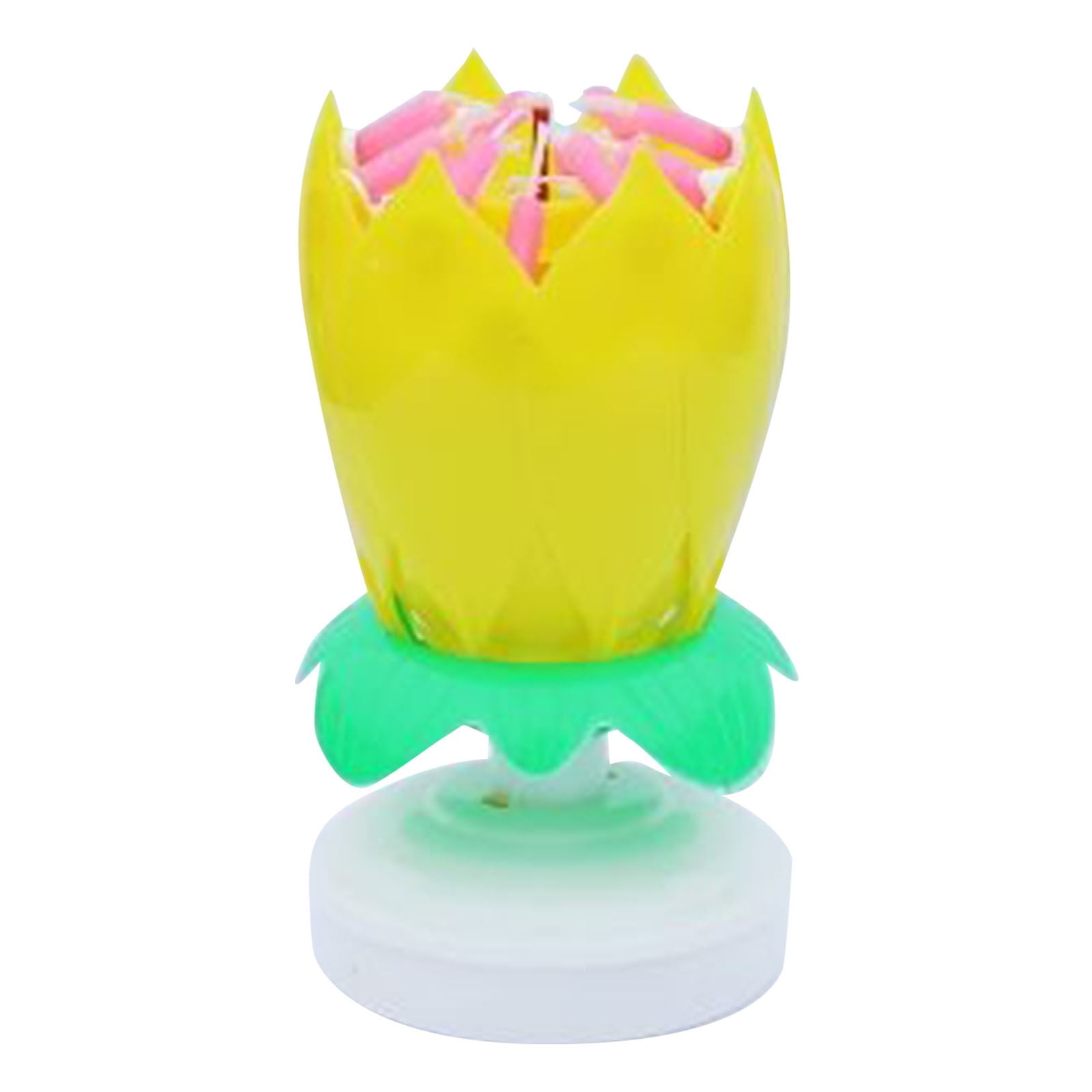 Black and Friday Deal 2024!Birthday Cake Flower Candles With Happy