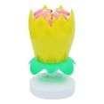 Black and Friday Deal 2024!Birthday Cake Flower Candles With Happy