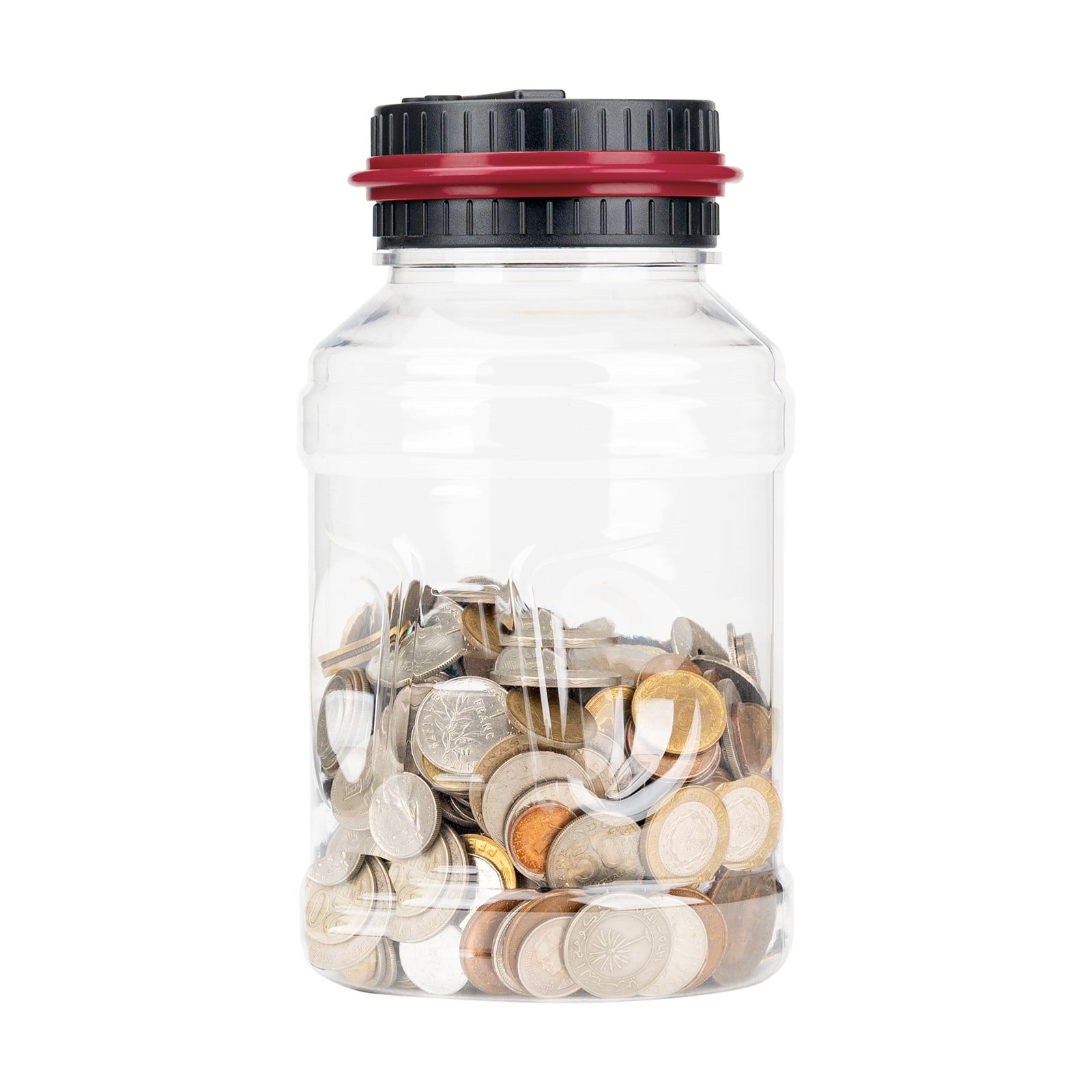 Black and Friday Deal 2024!Change Clear Gift Counter Digital Jar Bank