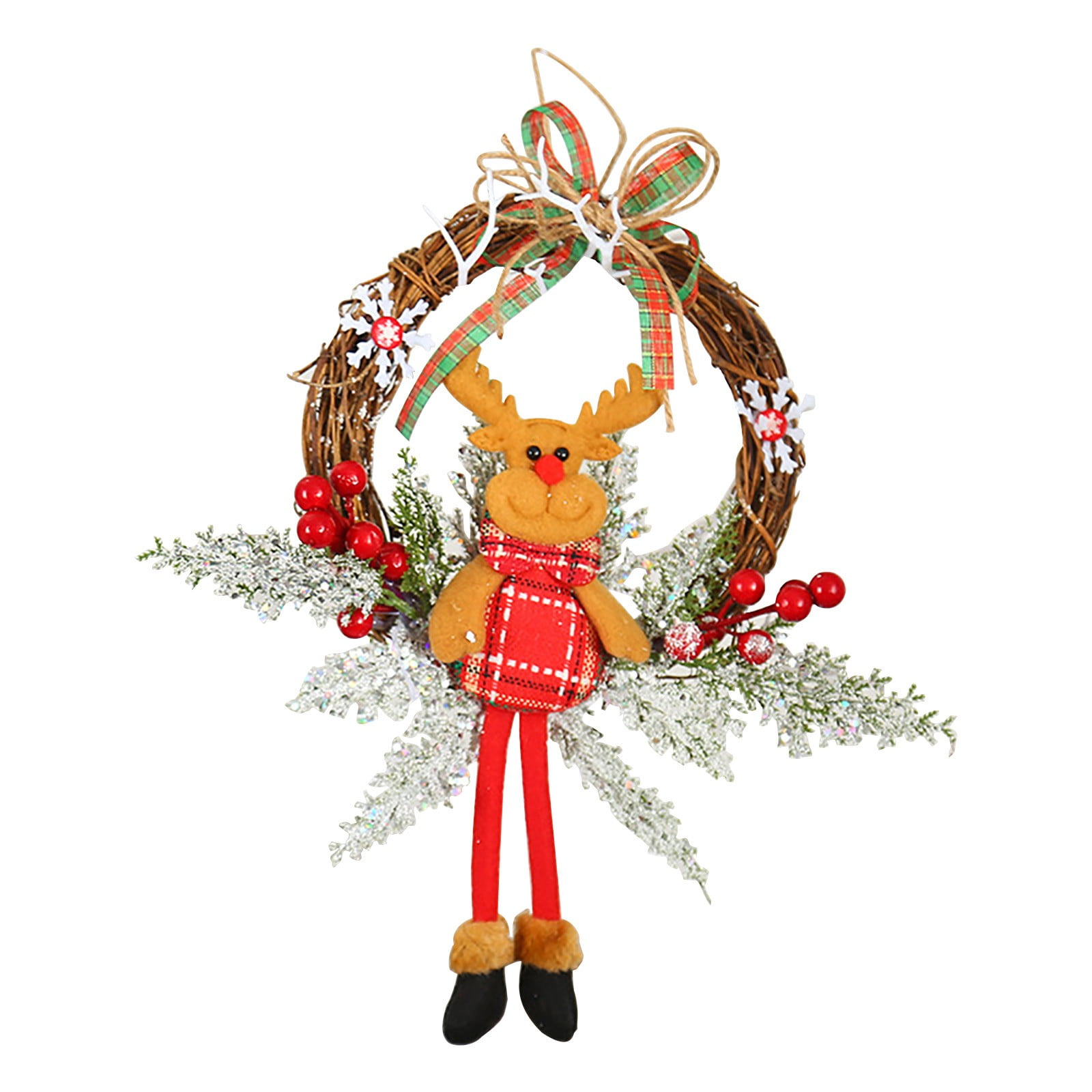 Black and Friday Deal 2024!Christmas Decorations Garland Window Layout Door Hanging Rattan Field