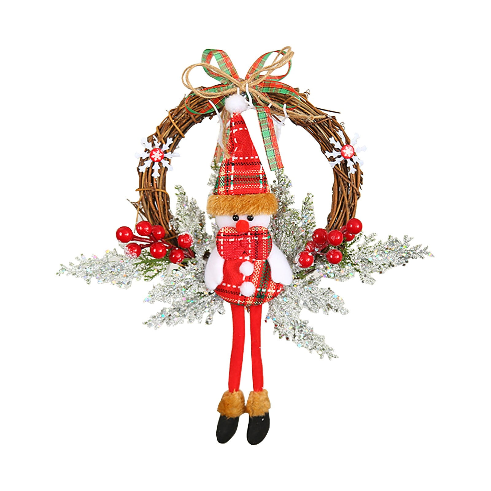 Black and Friday Deal 2024!Christmas Decorations Garland Window Layout Door Hanging Rattan Field