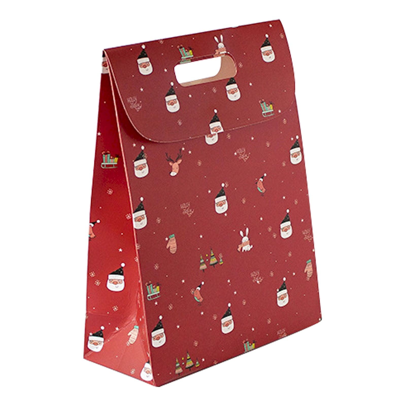 Black and Friday Deal 2024!Christmas Paper Boxes With Handle Santa Tree
