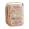Black and Friday Deal 2024!Handheld Tin Box Cookie Can Rabbit Pattern