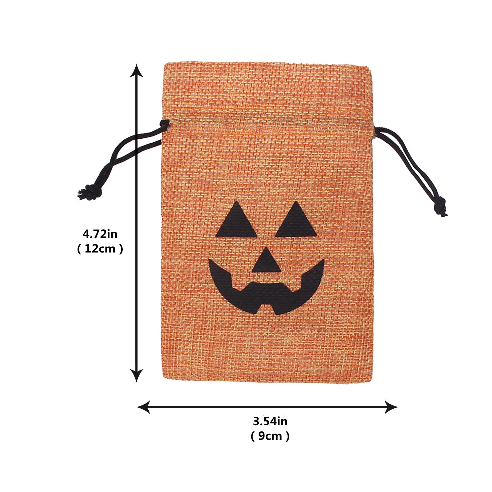 Black and Friday Deal 2024!Linen Bag, Halloween Linen Gift Bag, Candy