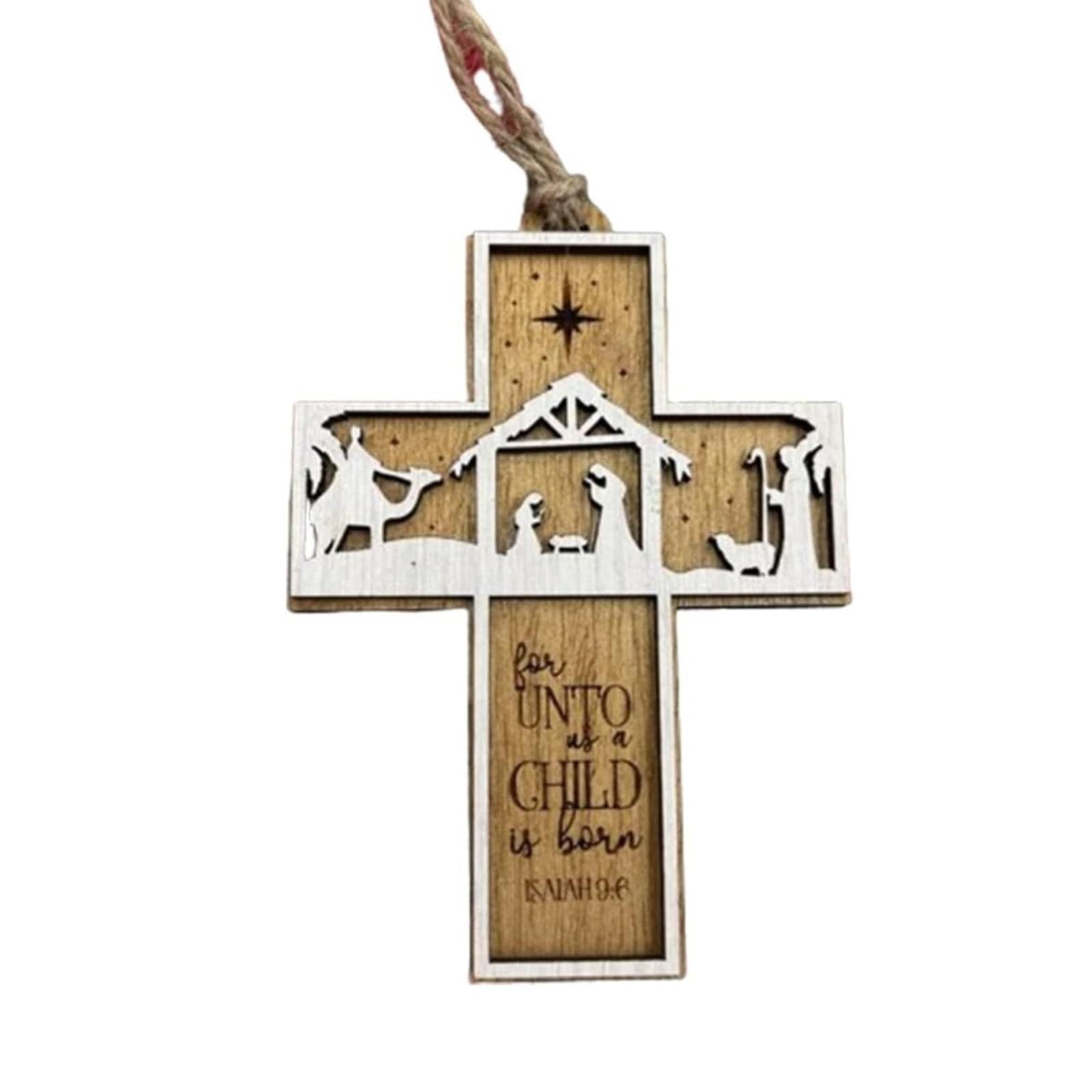 Black and Friday Deal 2024!Ornaments， Christmas Ornament Wooden Hanging