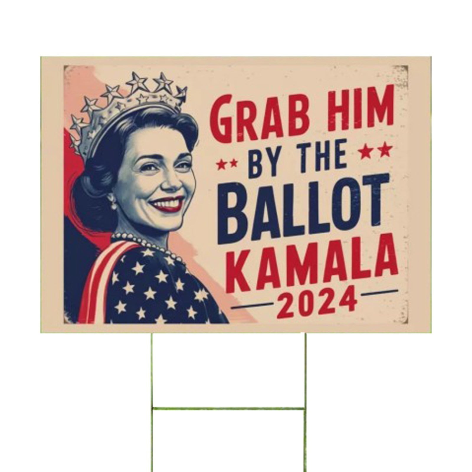 Black and Friday Deal Kamala 2024 For President Yard Sign 18"x12