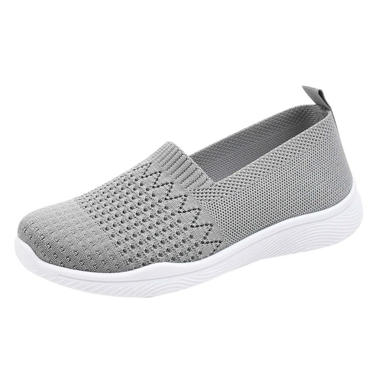 Black and Friday Deals 2023 Clearance under $5 asdoklhq Clearance Women  Shoes Under $10,Breathable Comfortable Casual Slip On Sneakers 