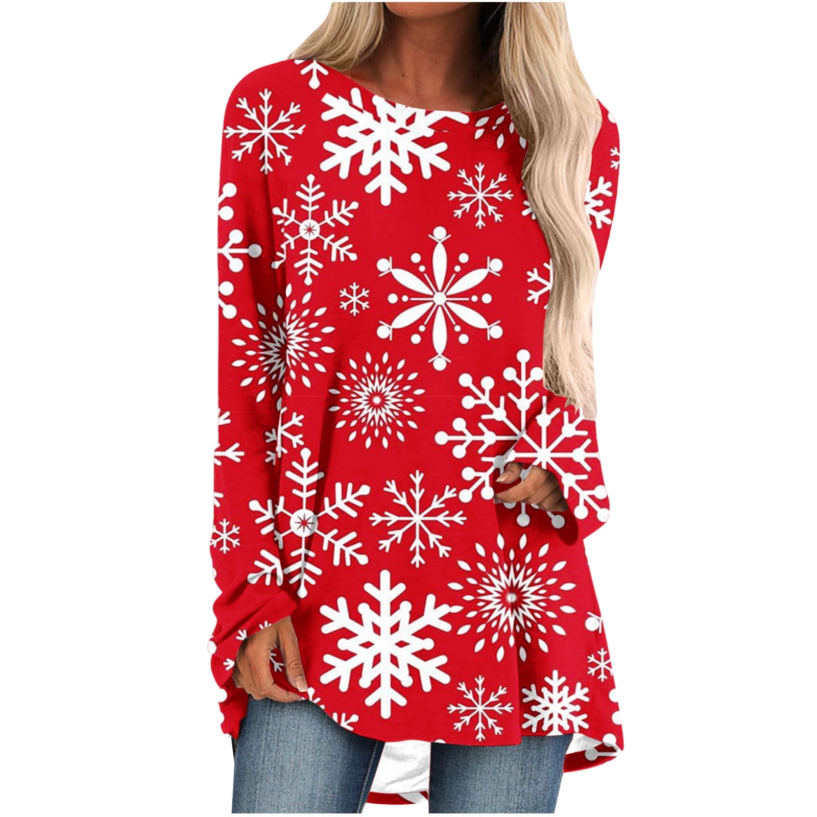 Black and Friday Deals 2023 Cotonie Women's Christmas Printed Pullover ...