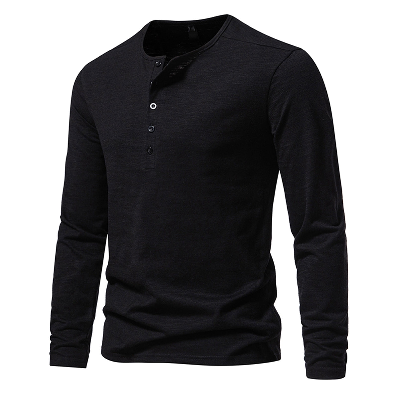 Black and Friday Deals 2023 Men's Henley Shirts Long Sleeve Casual ...