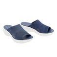 thumbnail image 1 of Black and Friday Deals 2023 asdoklhq Womens Slide Slippers,New Style Casual Women's Sandals and Slippers With Flat Bottom For Outer, 1 of 3