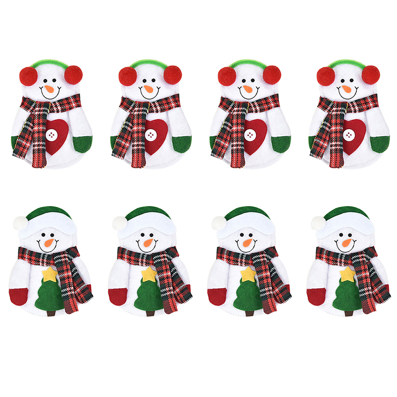 Black and Friday Deals 2024 CAKVIICA Christmas Decorations, 8Pcs