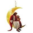 Black and Friday Deals 2024 CAKVIICA Dog And Jesus Sitting On The Moon