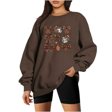 CaiJunJia Plus Size Sweatshirts Clearance Womens Sweatshirts Cotton Crew Neck Casual Long Sleeve Pullover Tops