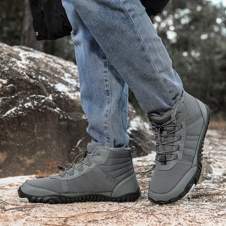Black and Friday Deals 2024 Clearance Fashion Winter Men Women Couple Snow Boots Thick Soled Non Slip Upper Slip On High Top Warm And Comfortable Walmart